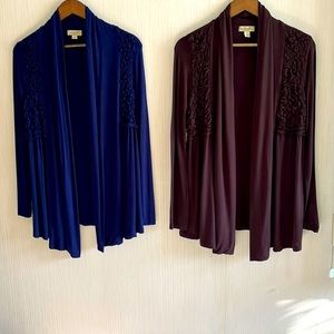 One World Brand Open Front Cardigan